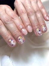 レプティーネイル(Les petite nail)/押し花ネイル/春ネイル