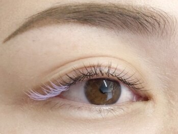 ミニョンアイラッシュデザインサロン くずは店/＋カラー　【ライトパープル】