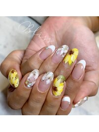 ひまわりネイル
