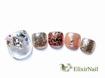 エリクサーネイル 池袋(Elixir Nail)/フットやり放題/クーポン使用