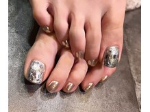 ウープスネイル 北上パル店(OopsNAIL)/フット／親指デザイン