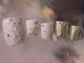 鉱物つぶつぶフットネイル