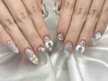 ケーエヌ(KN)/パステルブルーゆめかわネイル