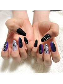 クール縦グラデネイル