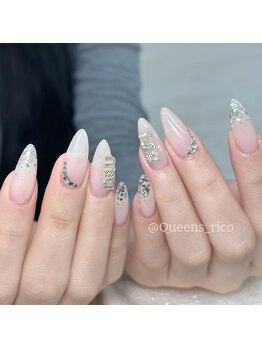 クイーンズビューティーサロン 新宿本店(Queen's beauty salon)/チップ長さ出し10本やり放題