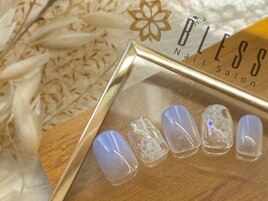 定番雪の結晶ネイル☆