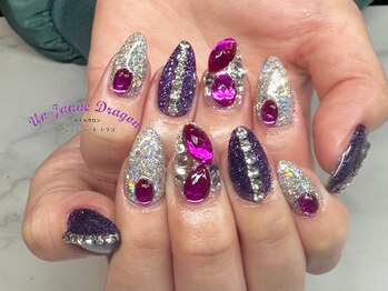 アン ジョーヌドラゴ/【自爪ネイル】パープルネイル