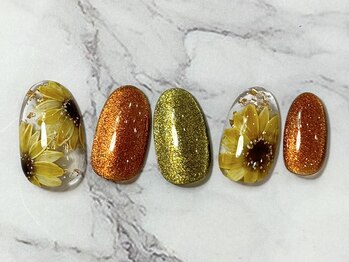 ネイルブレイク リリア(Nail Break lilia)/【初回オフ無料】ひまわりネイル