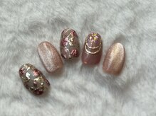 兎和ネイル(トワネイル)/ミラーローズネイル