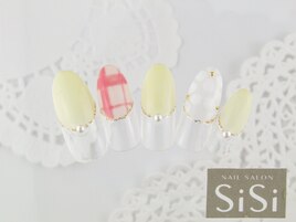 パステル丸フレンチ＆フラワー★