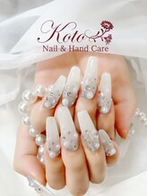 コト(KOTO)/キラキラ/白/冬ネイル