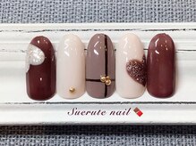 スエルテ ネイルサロン 北千住店/ハートチョコネイル ¥8000