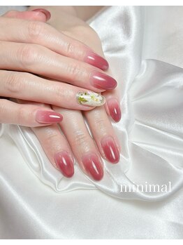 ミニマル(minimal)/百合の花×グラデーション