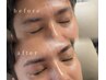 【目元印象UP】骨格似合わせ◇メンズアイブロウ(間引き込)＋額・眉周りWAX 