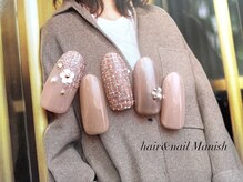 ヘアーアンドネイルマニッシュ(hair＆nail Manish)/ツイードネイル