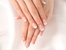 【HAND】ケア込◎美フォルムフレンチネイル※ベース変更可　¥7700