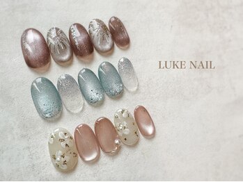 ルークネイル(LUKE NAIL)の写真/キラキラ感が可愛いすぎる人気のフラッシュネイルやマグネットご用意◎高技術・繊細なアートで指先を彩る♪