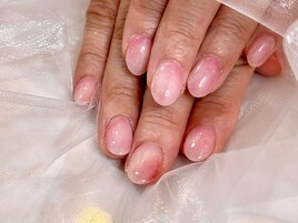 桃ネイル パラジェルフィルイン