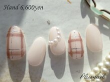 プラスネイル 銀座中央通り店(PLUS NAIL)/【3275】チェックネイル☆彡