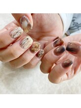 ジュエルズ ネイル(Jewels Nail)/アシメ☆ニュアンスネイル♪