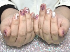 おまかせネイルハートホロ
