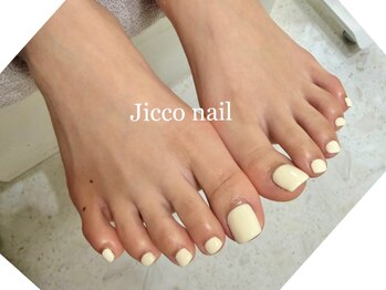 ジッコネイル(Jicco nail)の写真/心安らぐフットバス付きのフットネイル！シンプルデザインのワンカラーで素足美を演出します♪