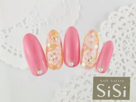 フラワー＆キラキラネイル★