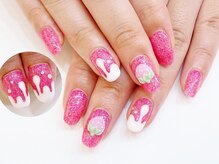 ネイルコレクション ピンク(Nail Collection Pink)/ジェル定額￥8990★３Ｄいちご