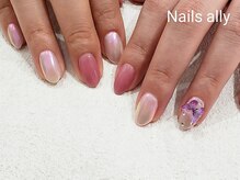ネイルズアリー 立川店(Nails ally)/バタフライ×ドリームパウダー