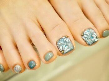 ネイルアイサロンアンドスクール リッカ(Lycka)/【フットネイル】親指ア-トコ-ス