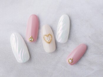 サンミーゴネイル 神戸店(Sunmego Nail)/キラキラハートネイル