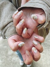 ティンク 横浜店(Tink)/クリスマスネイルパールビジュー