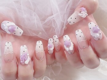 ミルキーウェイバイミーネイル 南堀江店(Milkyway by menail)/ワンホンネイル/ドットネイル