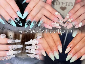 アイドルトゥインクル(IDOL.Twinkle)の写真/人気の長さ出しで華やかな指先に♪自爪が弱くて伸ばせない方も自然な長さ出しで理想のネイルを叶えます☆