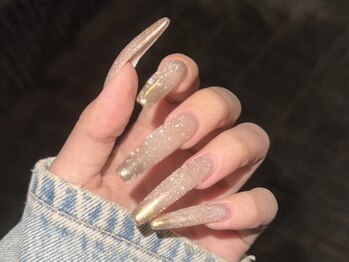 ミラーグラデーションネイル