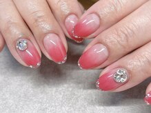 ネイルフロンティア 吉祥寺(NAIL FRONTIER)/E赤グラデラメフレンチ5480円～