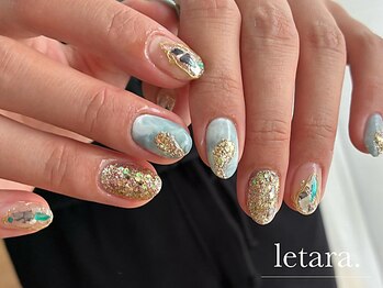 レタラ(letara.)の写真/【スカルプで強度&モチ◎】フォルムにもこだわりあり！すらっと美しい指先へ。自爪が弱い/薄い方にも♪