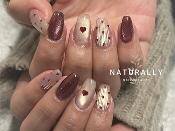 ナチュラリー 新松戸(Naturally)の写真/【自爪を削らないパラジェルフィルイン】季節に合わせたデザインを豊富にご用意♪初めての方にもおススメ◎