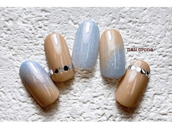 水色ニュアンスネイル