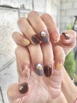 ニキ ヘアー ネイル(niki hair nail)/秋ネイル