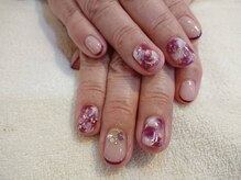 スパフーラ(Spa HULA)/大人タイダイ柄ネイル