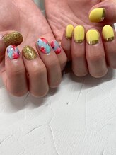 ココロネイル 半田山店(Cocolo nail)/タイダイ　アシメnail