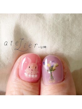 アトリエ プラス リム(atelier +LIM)/うさぎとチューリップ