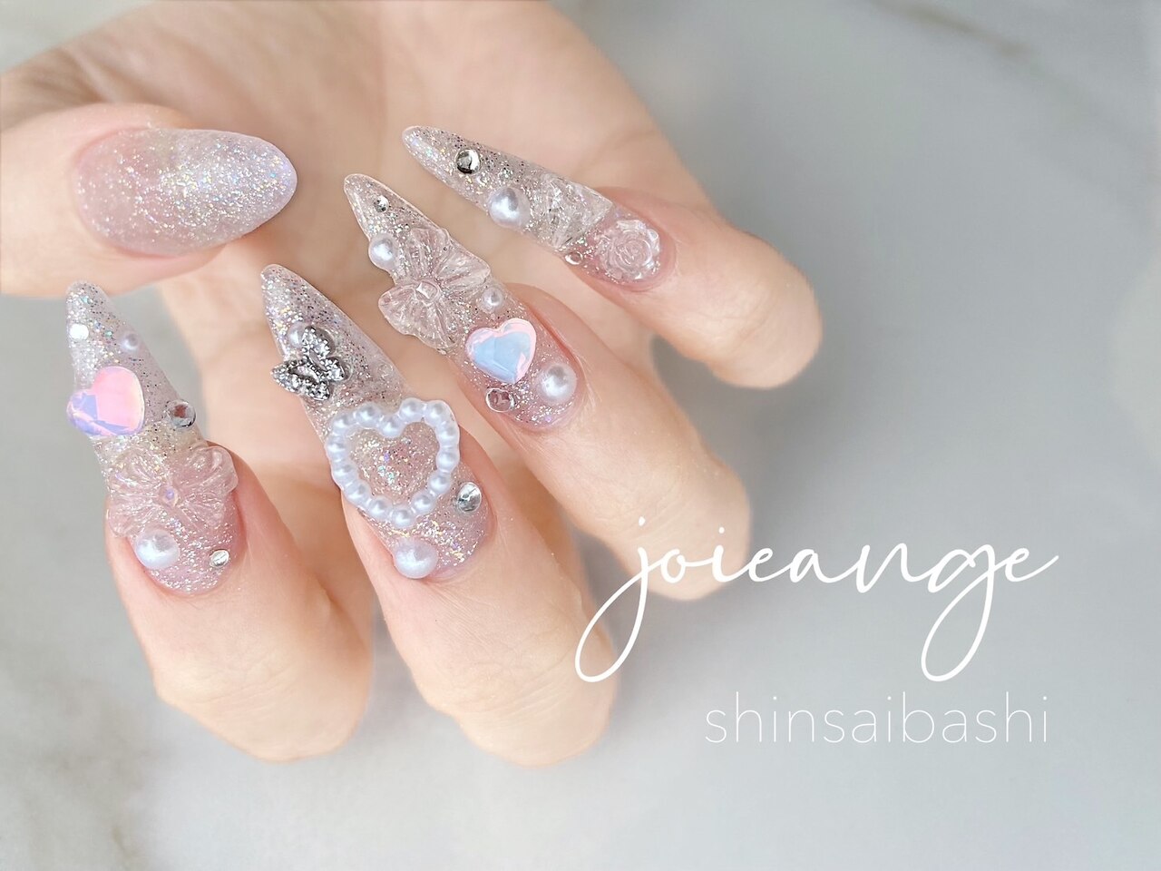 ネイルチップ‪‪❤︎‬ミルクホワイト 量産型地雷韓国ワンホンイニシャル‬