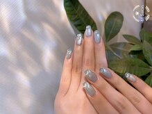 エム ネイルサロン(M)/マグネット+クリアハート