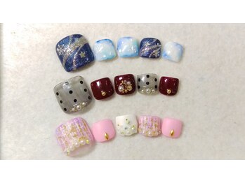 ネイルサロン 爪/秋冬ネイル