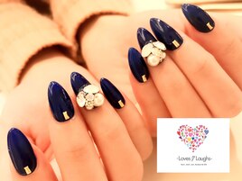 【パラジェル】ネイビーネイル