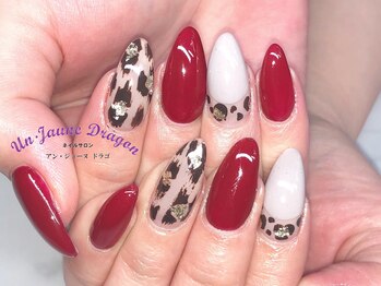 アン ジョーヌドラゴ/【自爪ネイル】赤ネイル
