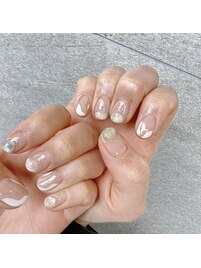 変形フレンチネイル