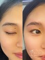 ブロウバーザビューティーアモエ(Brow bar THE BEAUTY 'amoe)&nbsp;三角眉さん→ふわっと太めで平行